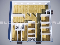 Модульная столовая из блок-контейнеров в Большой Царыне